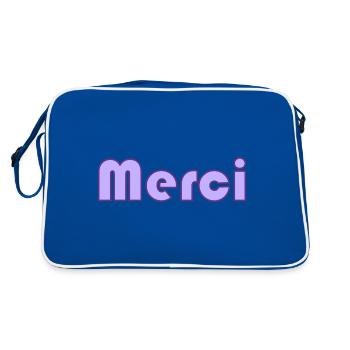 MERCI. MAÎTRESSE. MAÎTRE. MERCI MAÎTRESSE - Sac Retro - bleu/blanc - Dos