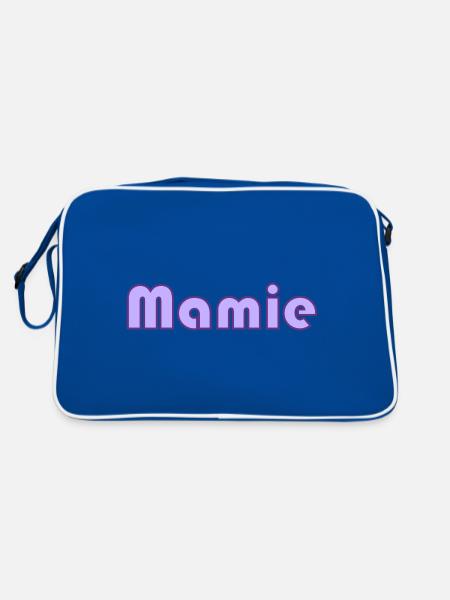 GRANNY. MOM. MOTHER's DAY. HAPPY MOTHER'S BIRTHDAY - Retro Bag - blue/white - Back