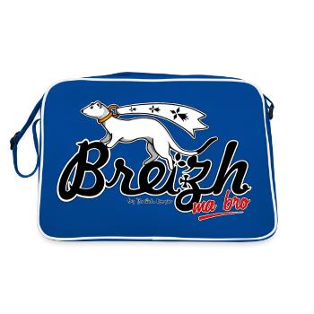 Breizh ma bro (Bretagne mon pays) - Sac Retro - bleu/blanc - Dos