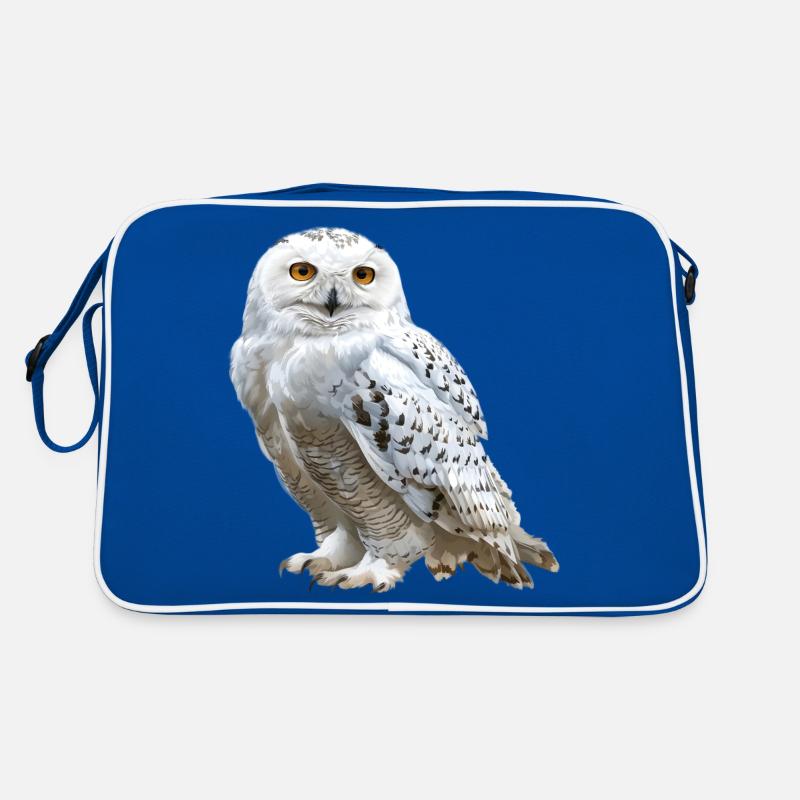 Schnee-Eule Retro Tasche