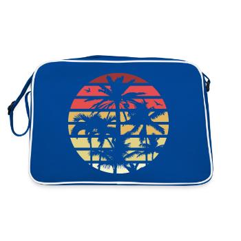 Palmiers Rétro Soleil - Sac Retro - bleu/blanc - Dos