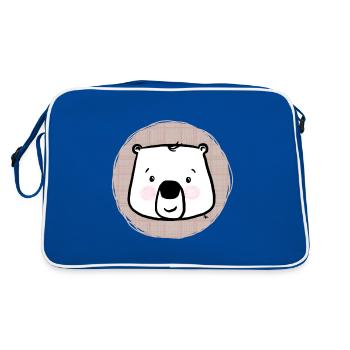 Sweet Bear - Portrait - Sac Retro - bleu/blanc - Dos