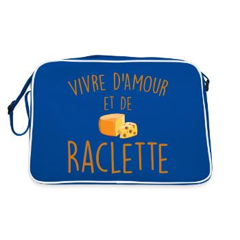 Vivre d'Amour et De Raclette - Sac Retro - bleu/blanc - Dos