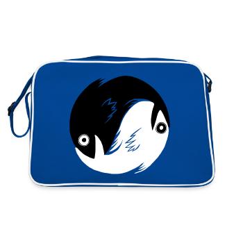 Ying-Yang Fish - Retro Bag - blue/white - Back