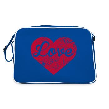 Cœur d’amour - Sac Retro - bleu/blanc - Dos