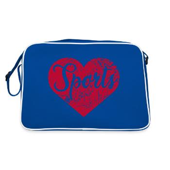 Cœur de sport - Sac Retro - bleu/blanc - Dos