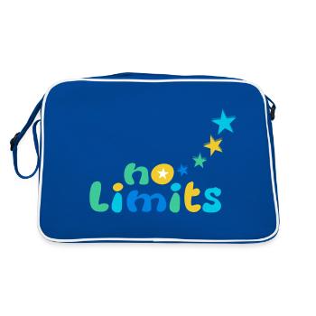 Pas de limites Bleu-Vert - Sac Retro - bleu/blanc - Dos