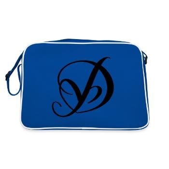 Lettre de cœur D/lettre de cœur D - Sac Retro - bleu/blanc - Dos