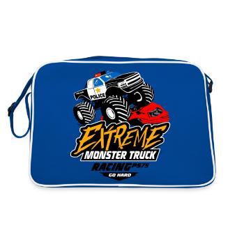 Monster Truck - Pickup - Big Foot - Retro Bag - blue/white - Back