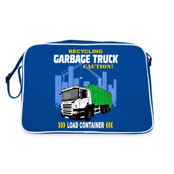Garbage truck - Garbage truck - Retro Bag - blue/white - Back