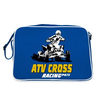 Quad Racing - ATV Racer - Retro Bag - blue/white - Back