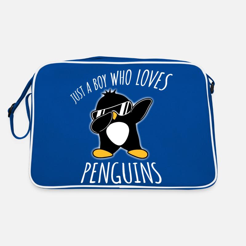 Juste un garçon qui aime les pingouins dabbing pingouin dab Sac Retro