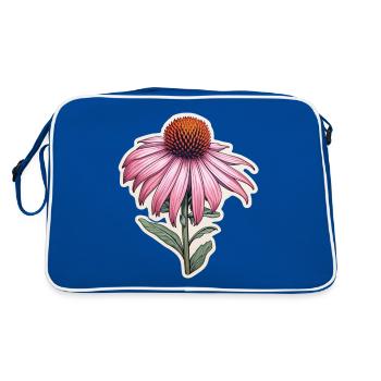 Échinacée plante 1 fleur - Sac Retro - bleu/blanc - Dos