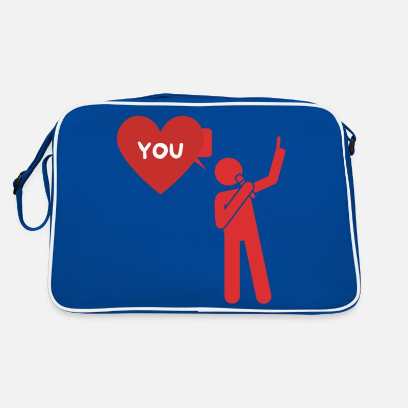 Déclaration d'amour "I love you" Sac Retro