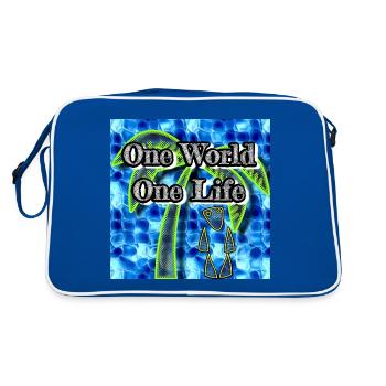 Un monde - Une vie - Image - 2023 - Sac Retro - bleu/blanc - Dos
