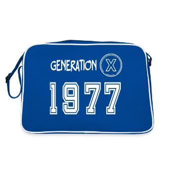 Génération X 1977 - Sac Retro - bleu/blanc - Dos