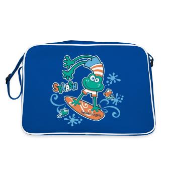 Splash - Le bonheur du surfeur - Sac Retro - bleu/blanc - Dos