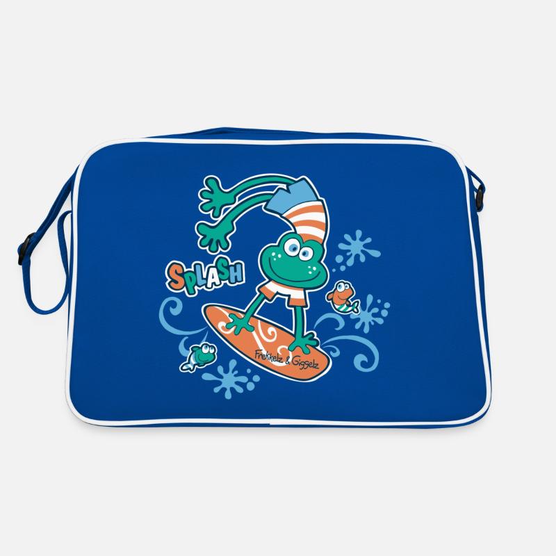 Splash - Surfer's Happiness - Retro Bag - blue/white
