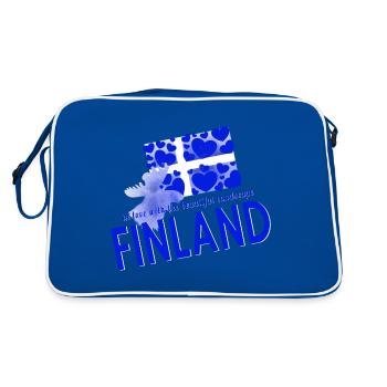Finlande Finlande - Sac Retro - bleu/blanc - Dos