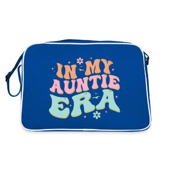In My Auntie Era Baby Announcement for Aunt - Sac Retro - bleu/blanc - Dos