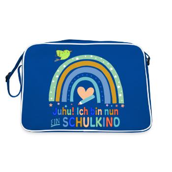 Début de l’école - Sac Retro - bleu/blanc - Dos