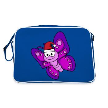 Butterfly Comic Christmas - Sac Retro - bleu/blanc - Dos