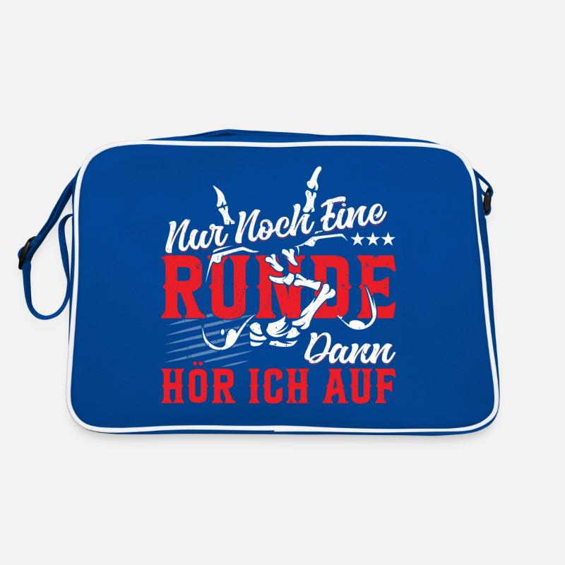 Nur noch eine Runde, dann hör ich auf Retro Tasche