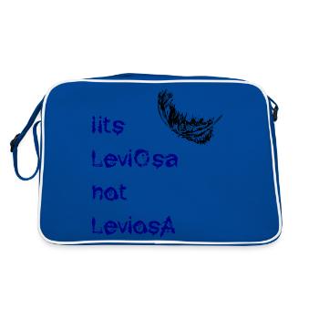 leviosa feather black blue - Retro Bag - blue/white - Back