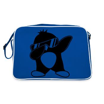 Pingouin Dab Drôle - Sac Retro - bleu/blanc - Dos