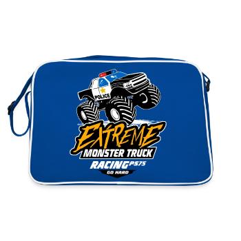 Monster Truck - Pickup - Big Foot - Retro Bag - blue/white - Back
