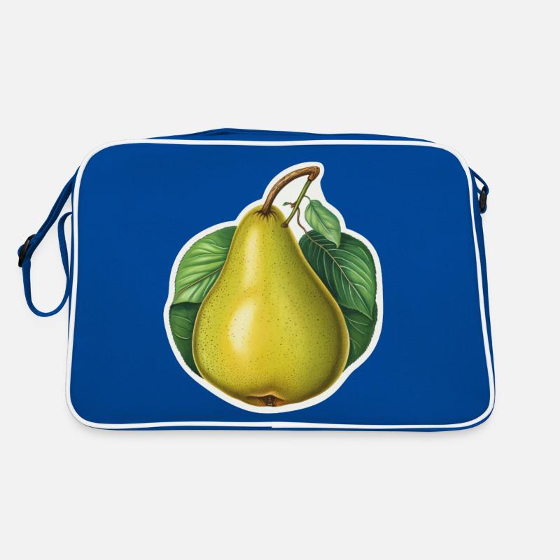 Pear with multiple leaves Retro Bag