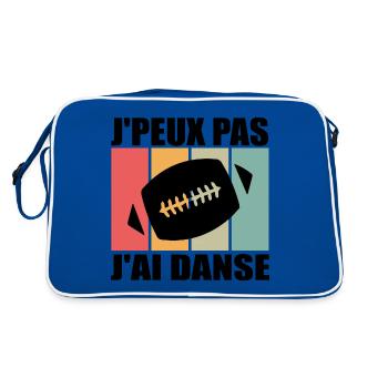 J'PEUX PAS J'AI RUGBY - Sac Retro - bleu/blanc - Dos