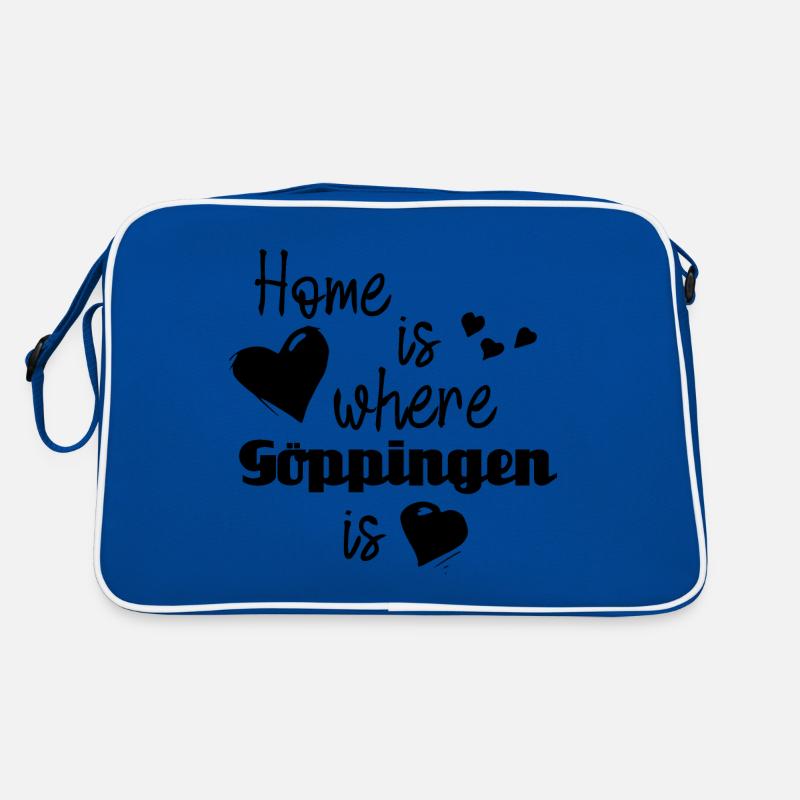 Zuhause in Göppingen - Home is where Göppingen is Retro Tasche