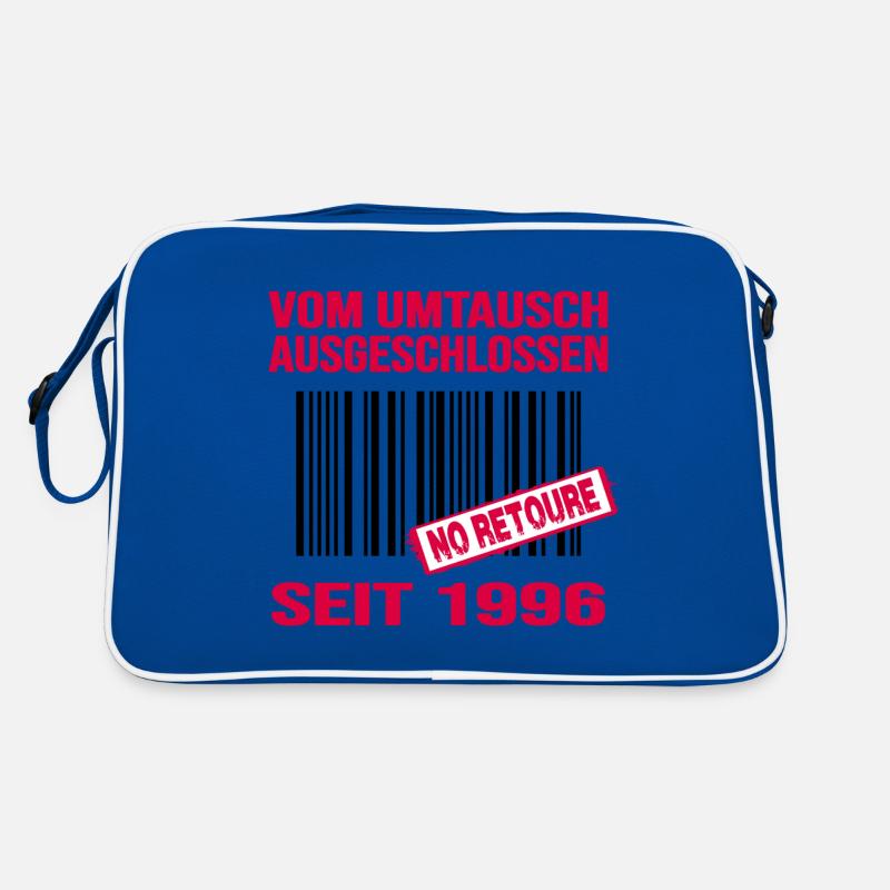 1996 geburtstag 26 jahre retro barcode no retoure Retro Tasche