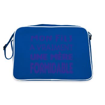 Mère formidable - Sac Retro - bleu/blanc - Dos