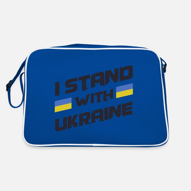 I stand with Ukraine Support Frieden Retro Tasche