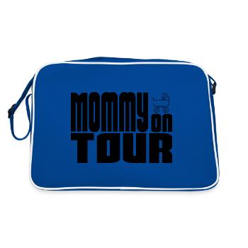 Mommy On Tour stroller - Retro Bag - blue/white - Back