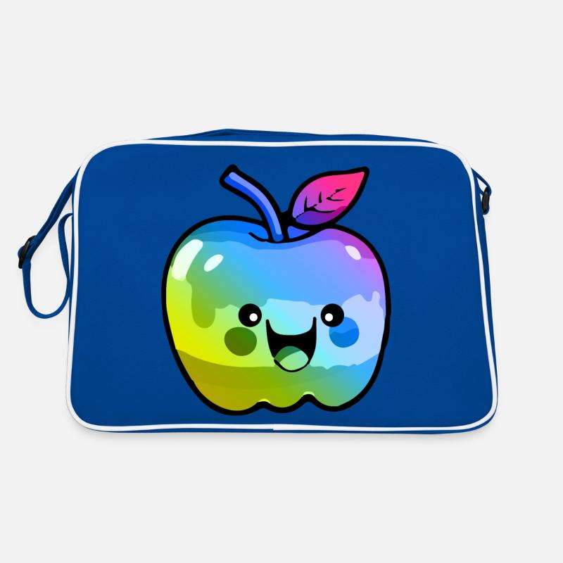Apfel Comic Bunt Retro Tasche