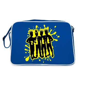 Bachelor Groom Team Bachelors - Sac Retro - bleu/blanc - Dos