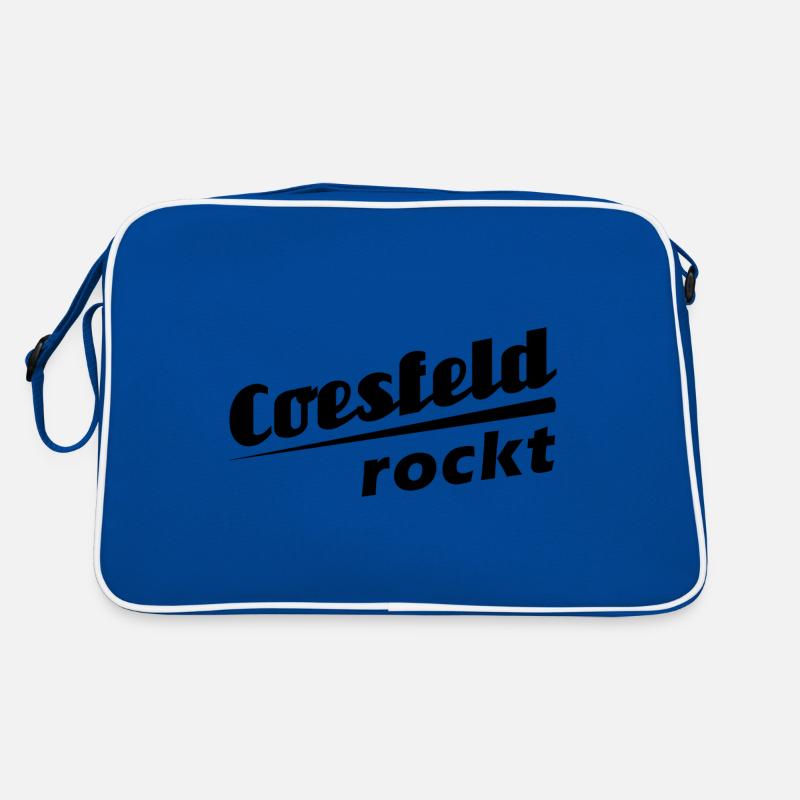 Coesfeld rockt - Textdesign mit Stadtnamen Retro Tasche