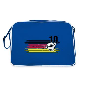 Le footballeur joue au football Culture des fans Stade de football - Sac Retro - bleu/blanc - Dos