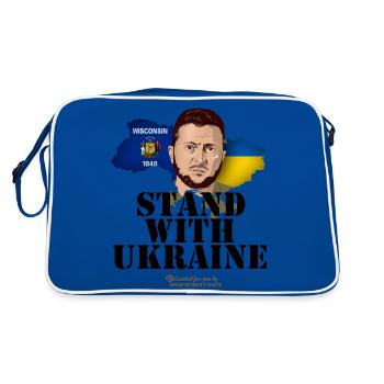 Ukraine Wisconsin - Sac Retro - bleu/blanc - Dos