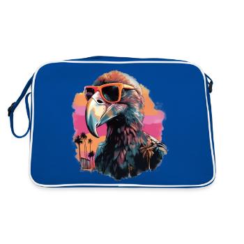 Wings of the West: California Condor Streetwear - Retro Bag - blue/white - Back