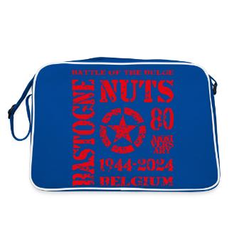 AVM Bastogne NUTS 80th Anniversary 1944 2024 Red - Retro Bag - blue/white - Back