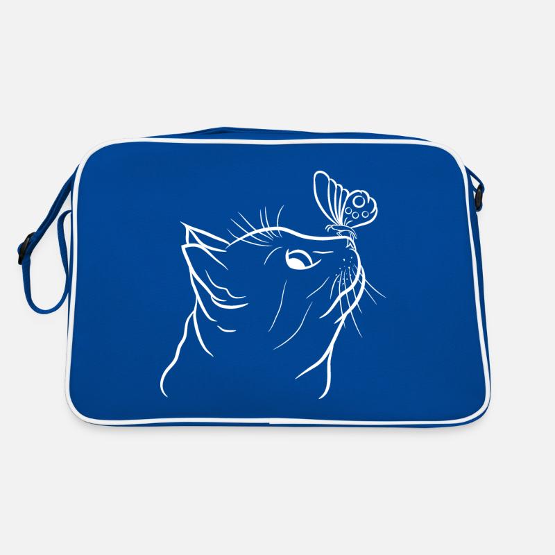 Chat avec chat papillon Chat Lover Chat Chaton Sac Retro