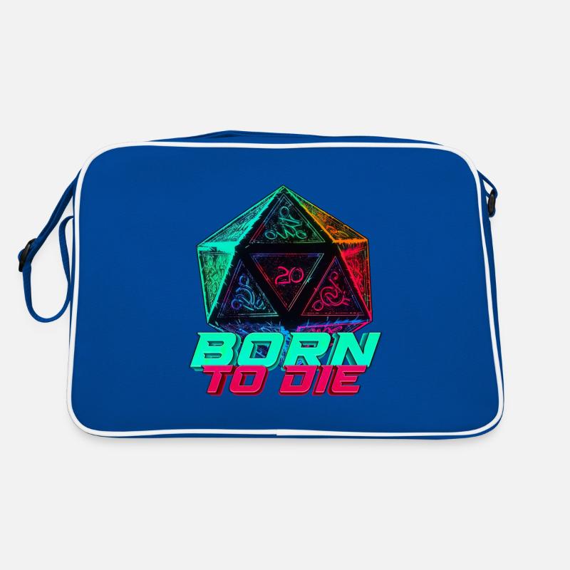 Né pour mourir V.4 - Sac Retro - bleu/blanc