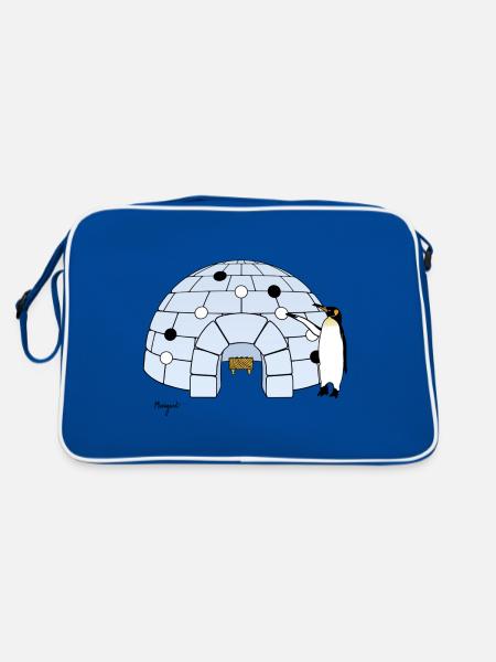 Iglo Go - Retro Bag - blue/white - Back