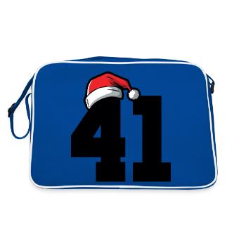 41 Number Christmas - Retro Bag - blue/white - Back
