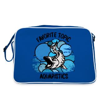 Aquariophiles Poissons Poissons d’ornement Aquaristique - Sac Retro - bleu/blanc - Dos