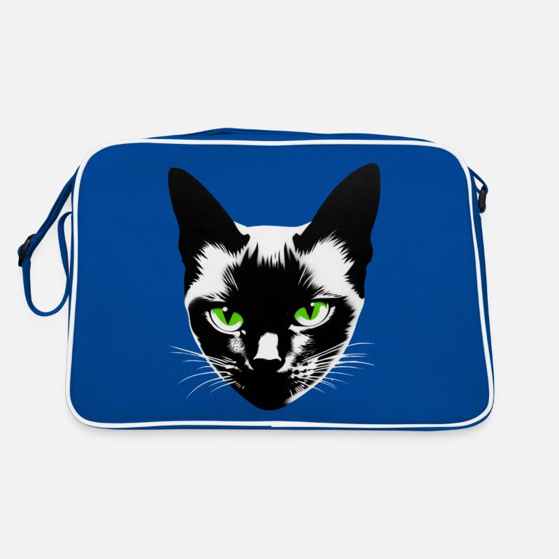 Katzengesicht Retro Tasche